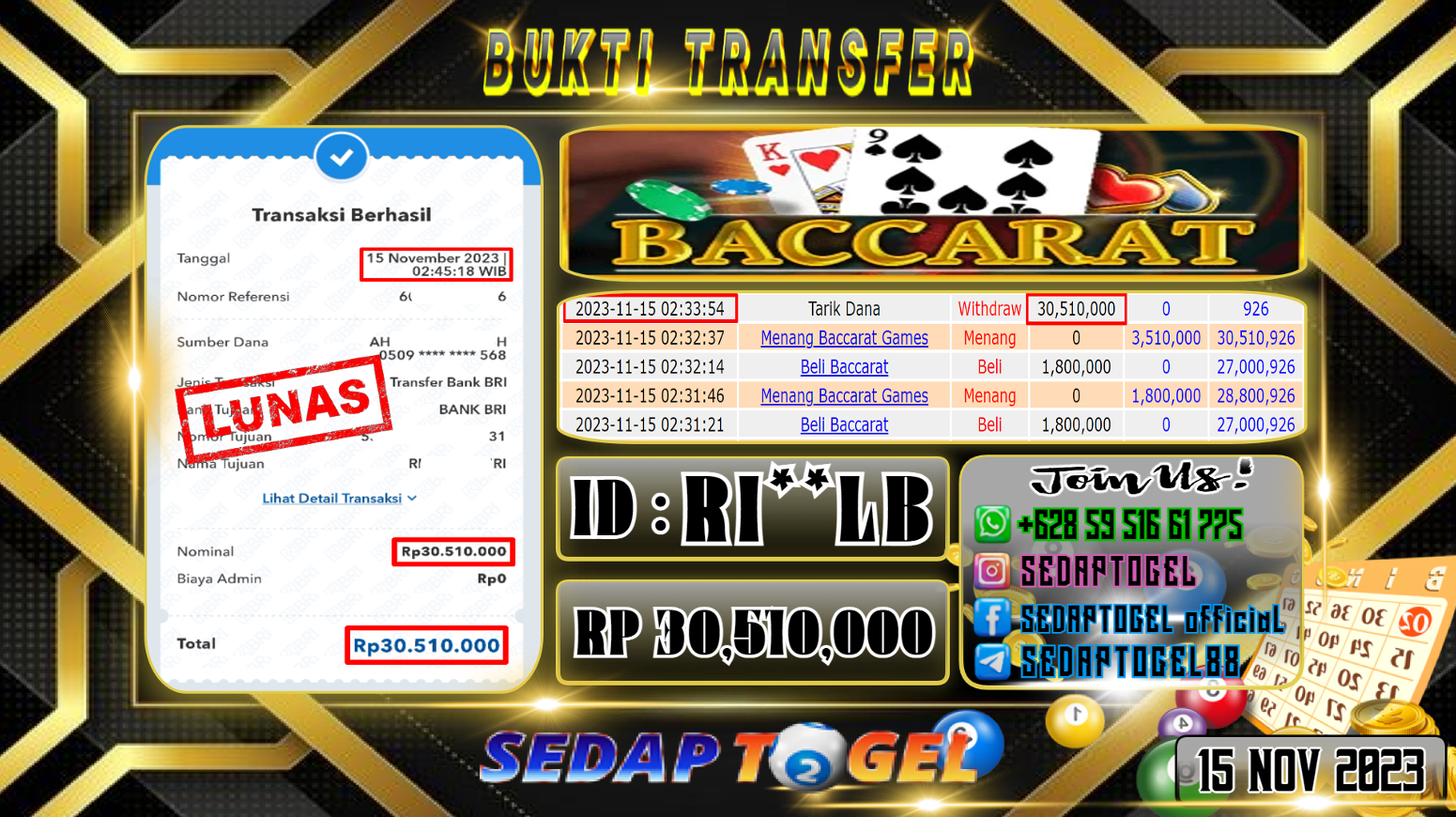 bukti jp live casino