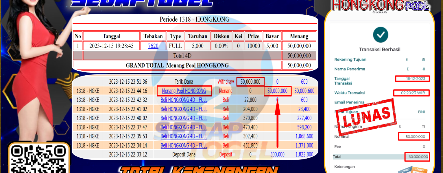 bukti jackpot togel