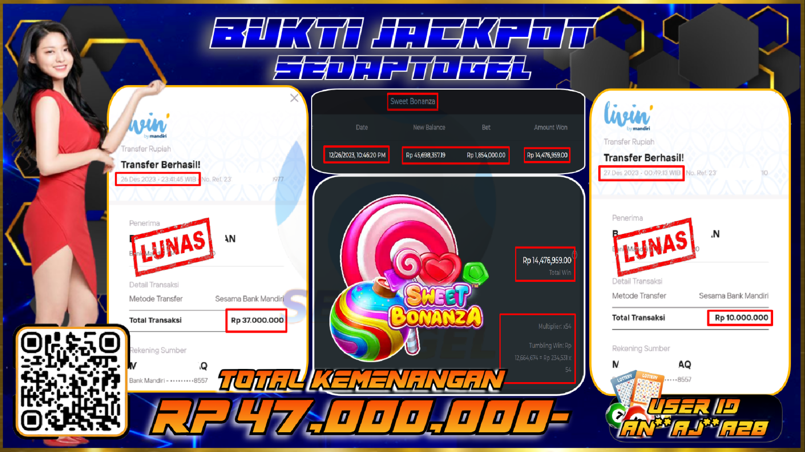 bukti jackpot slot